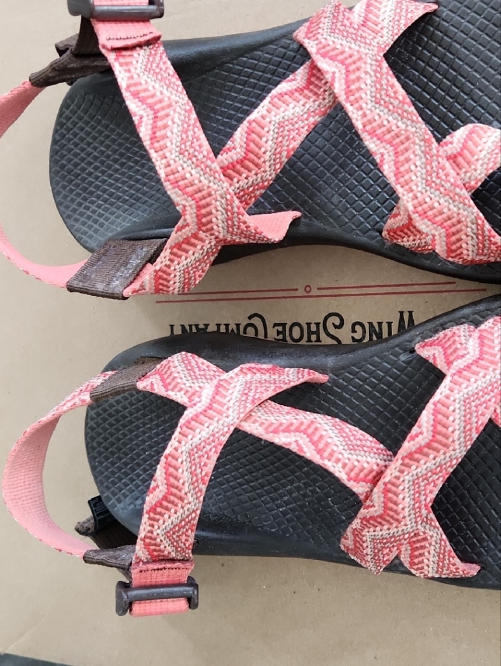 Chaco Coral Patterned Strap Sandals